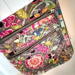 Vera Bradley Floral Crossbody Bag - Gray and Pink